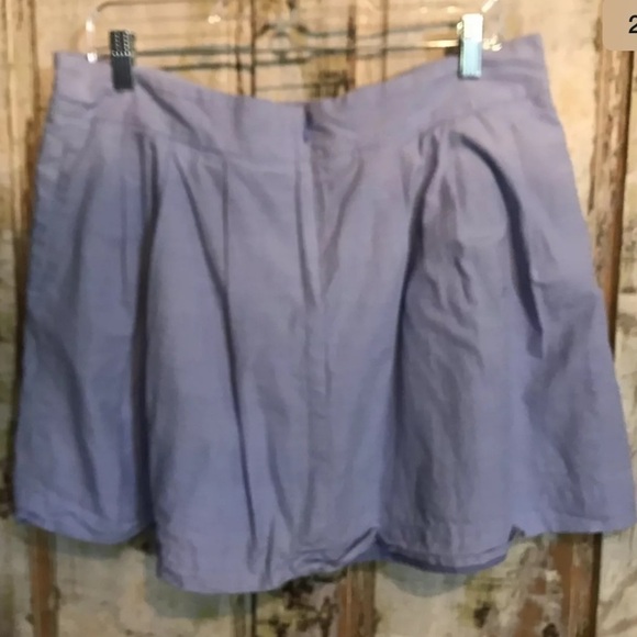Lands End Canvas Womens Skirt Size 14 Blue Pleated - Picture 5 of 5